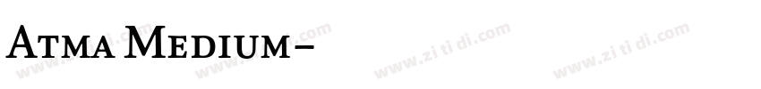 Atma Medium字体转换 Atma Medium字体转换